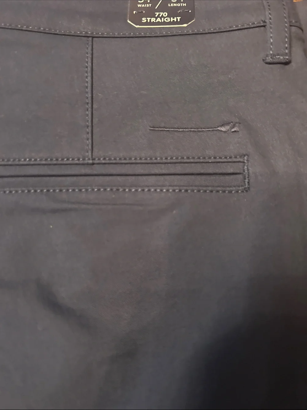 J. Crew Men’s 770 Straight-fit tech pant Navy Size 34/34 NWT #AW006